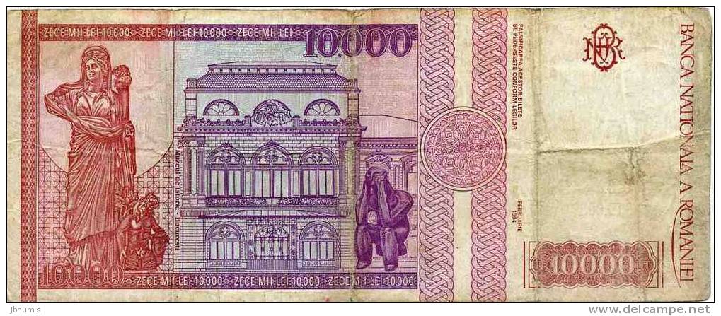 Roumanie Romania 10000 Lei 1994 P105 - Roumanie