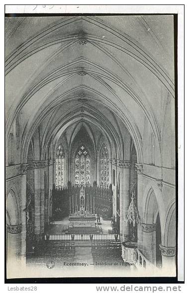 CPA 72- ECOMMOY-Intérieur De L'Eglise--mai 448 - Ecommoy