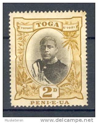 Tonga 1897 SG. 42a. King George II (Type II) No Sword Hilt Wmk Sideways £16,- MNG - Tonga (...-1970)