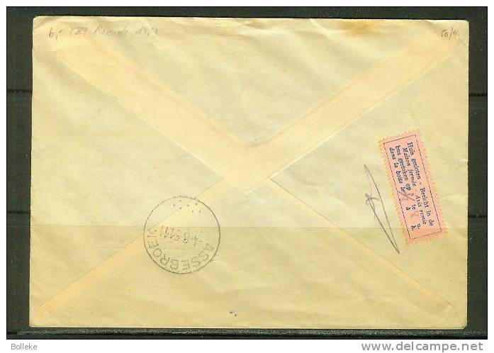 Militaria  -  Yougoslavie  -  Lettre Recommandée De 1951  -  Soldats  -  Fusils - Expédié Vers La Belgique - Covers & Documents