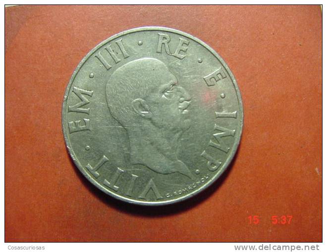 606 ITALIA ITALY  2 LIRE 1939 XVIII  VF-   OTHERS IN MY STORE - 1900-1946 : Victor Emmanuel III & Umberto II