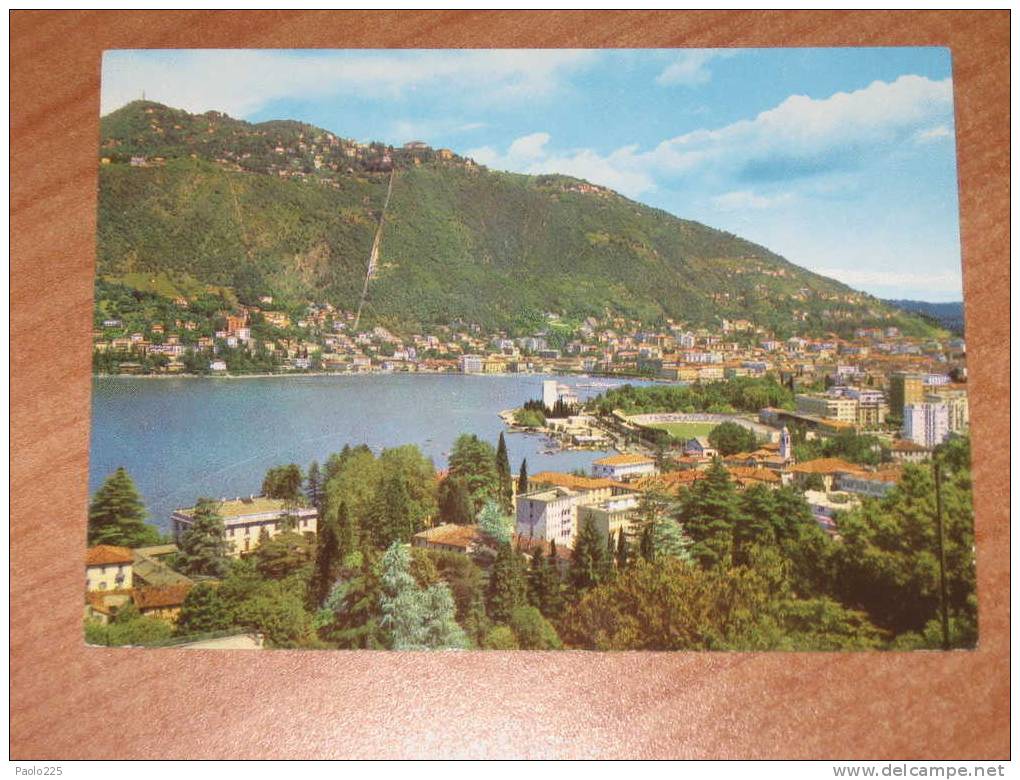 COMO Con BRUNATE Colori VG 1956 - Como