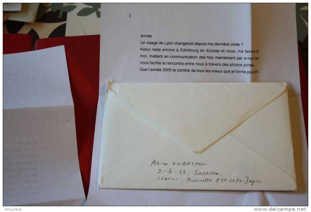 JAPON NIPPON  FUKUOKA   MARCOPHILIE LETTRE LETTER +COURRIER:POUR LYON  FRANCE  - FLEURS SINGE - Luchtpost