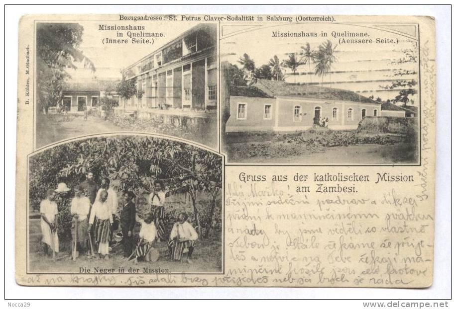 OSTERREICH 1909  GRUSS AUS KATHOLISCHEN MISSION AM ZAMBESI - Missions