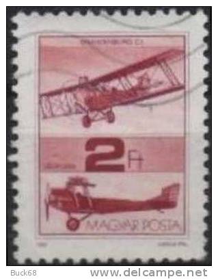 HONGRIE UNGARN MAGYAR Poste Aérienne 460 (o) Avion Biplan Brandenburg - Used Stamps