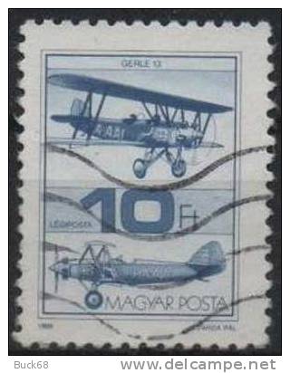 HONGRIE UNGARN MAGYAR Poste Aérienne 462 (o) Avion Biplan Gerle 13 - Used Stamps