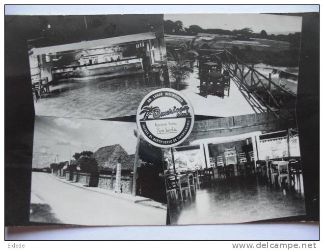 Guantanamo Pan American Club  Pepin Sanchez Real Photo Circulada 1955 Airport Panam - Cuba