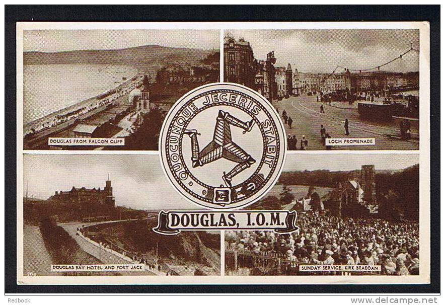 1950 Multiview Postcard Douglas Isle Of Man  - Ref 452 - Isle Of Man