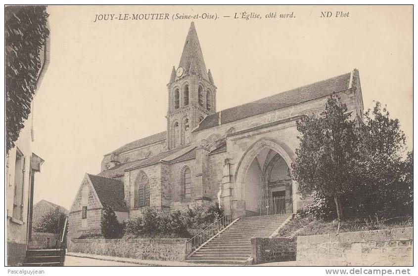 CPA JOUY-LE-MOUTIER - EGLISE, COTE NORD - Jouy Le Moutier