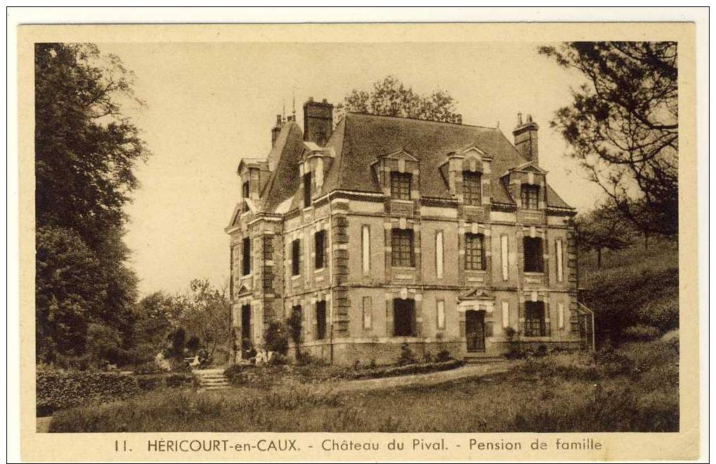 * (76) HERICOURT En CAUX *  CPA - Chateau De Pival - Altri & Non Classificati