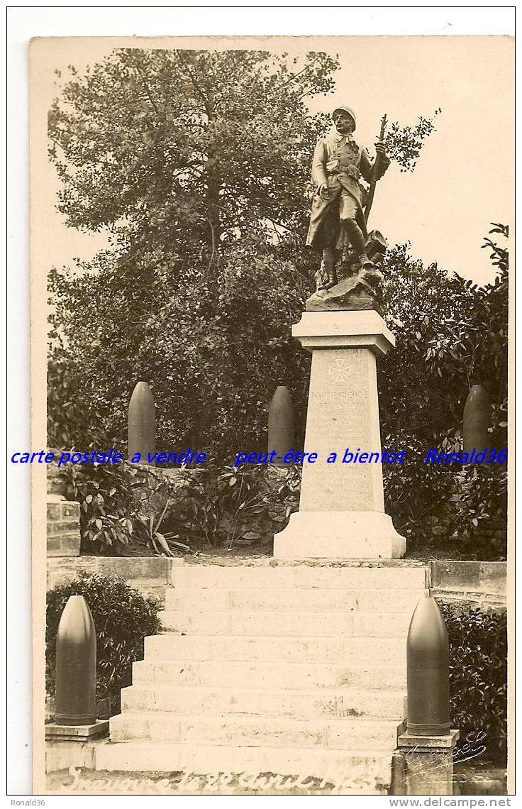 Cp 50 SAINTE PIENCE Monument Aux Morts ( Inauguré Le 22 Avril 1923 ) Poilu , Obus - Other & Unclassified