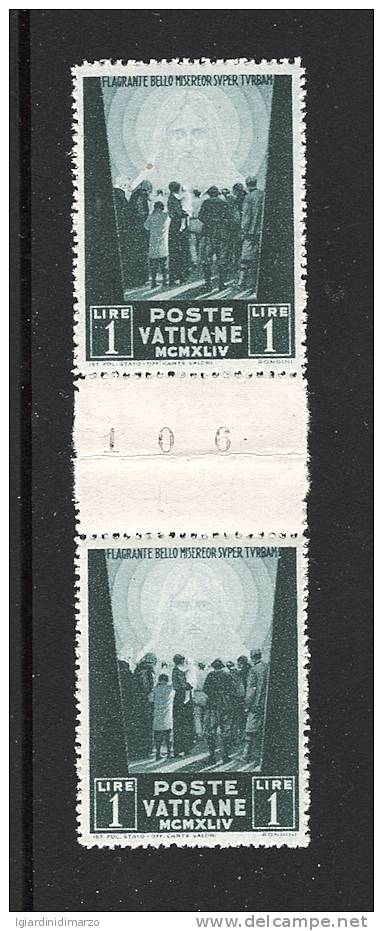 VATICANO 1945 - Pro Prigionieri 3° Serie - PONTE Del Valore Da Lire 1 - Nuovi S.T.L. - In Buone Condizioni. - Variétés & Curiosités