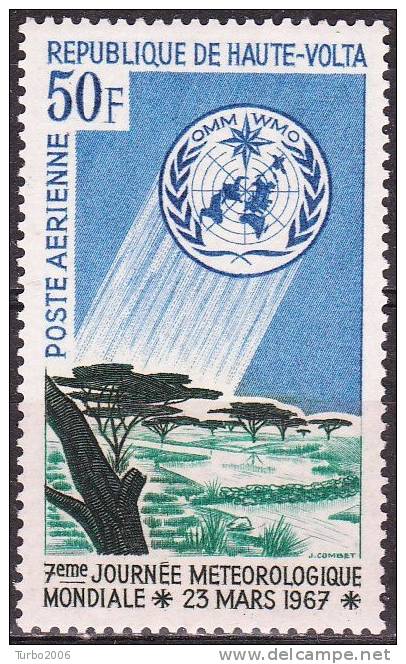Republique De Haute-Volta 1967 50 FR 7e Journee Meteologique Mondiale MNH Yvert PA 35 See Scan !! - Alto Volta (1958-1984)