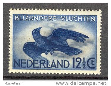 Netherlands 1953 Mi. 630 Bijzondere Vluchten Airmail Flugpostmarke Sonderflüge Bird Raven Rabenkrähe Corvus Corone MLH - Posta Aerea