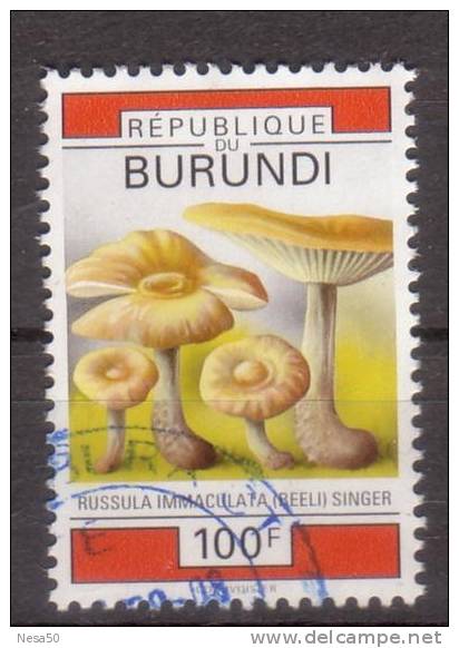 Burundi 1992 Mi   1752 Mushroom, Paddestoelen - Gebruikt