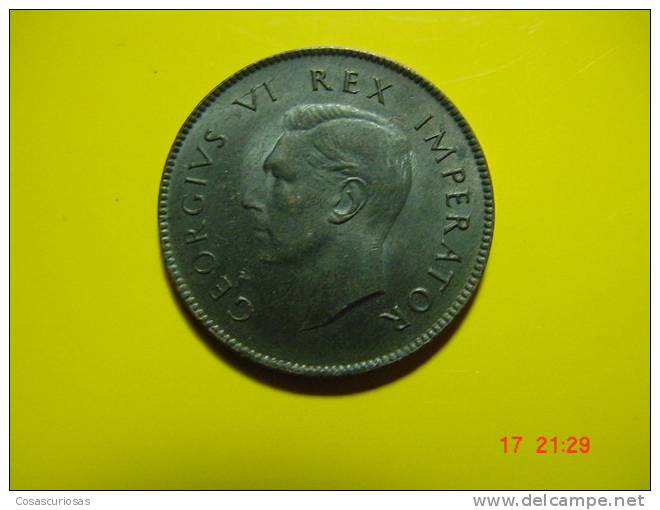 668  SOUTH AFRICA SUID AFRIKA  BIRD PAJARO ANIMAL FARTHING       YEAR 1942  UNC-     OTHERS IN MY STORE - South Africa