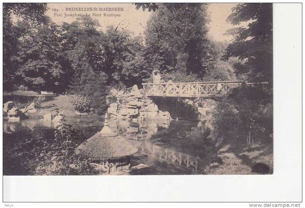 Parc Josaphat : Le Pont Rustique - Schaarbeek - Schaerbeek
