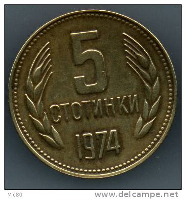Bulgarie 5 Stotinki 1974 Ttb - Bulgarie