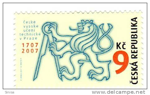 Czech Republic / School In Prague - Unused Stamps