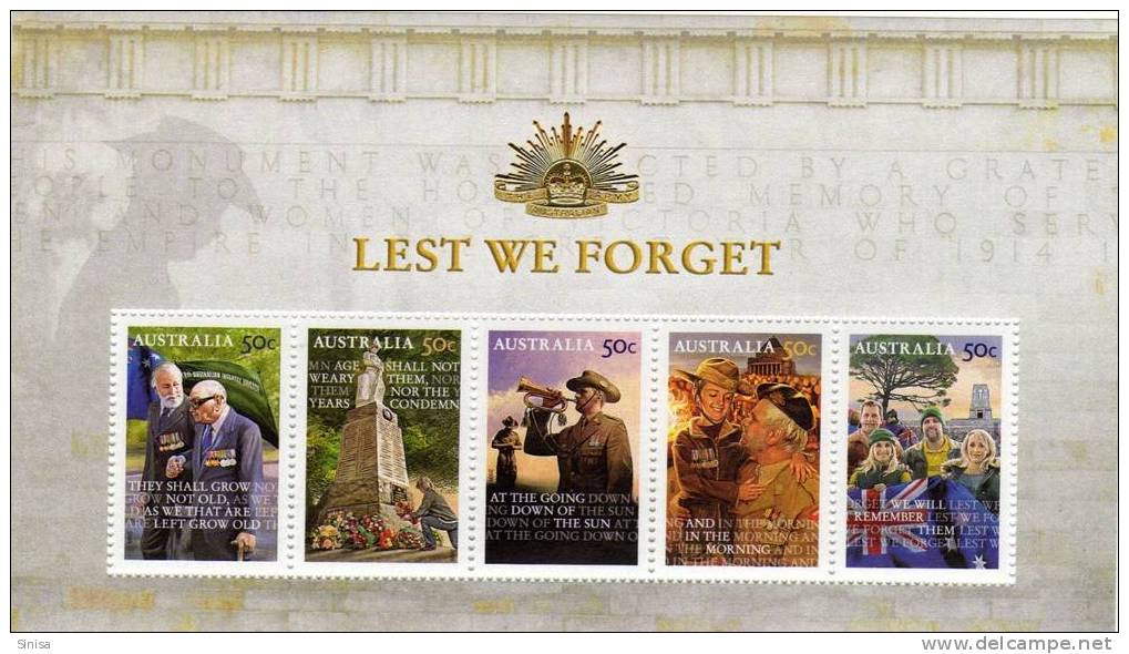 Australia / Military / Lest We Forget - Nuevos