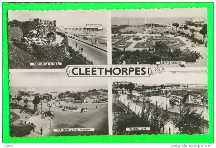 CLEETHORPES, UK - 4 MULTIVUES - CARD TRAVEL IN 1962 - BAMFORTH & CO LTD - - Autres & Non Classés