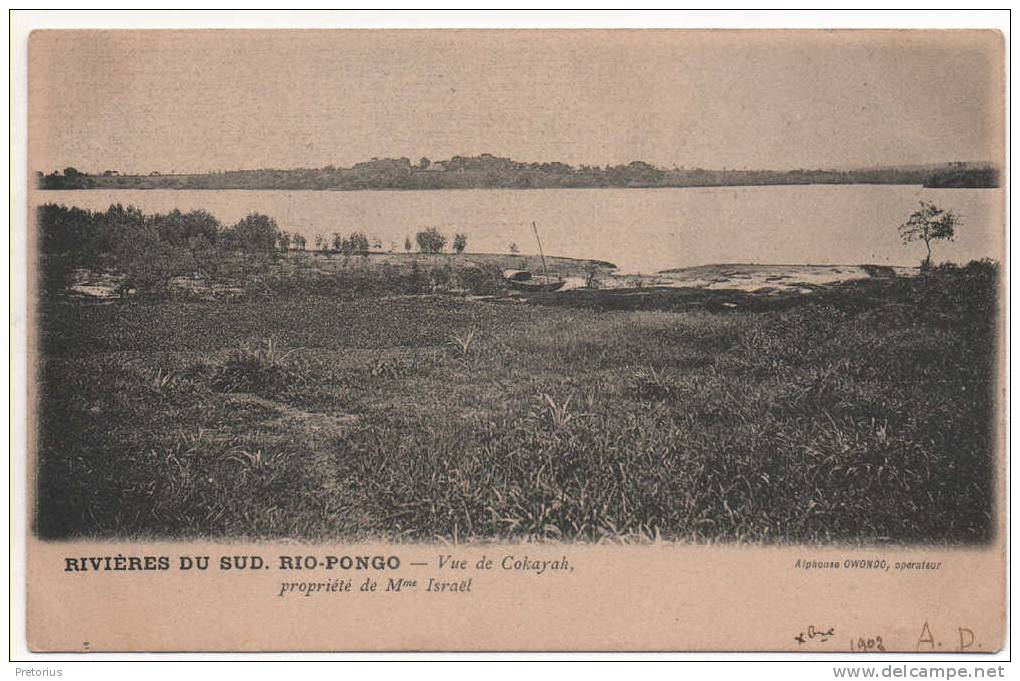 *** AFRIQUE / GUINEE / RIVIERES DU SUD - RIO PONGO - VUE DE COKAYAH - PROPRIETE DE MME ISRAEL *** - Guinée