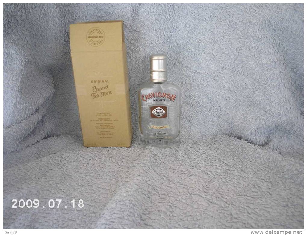 Vieux Flacon De Parfum Vide, ORIGINAL BRAND FOR MEN De CHEVIGNON , Avec Sa Boite - Bottles (empty)