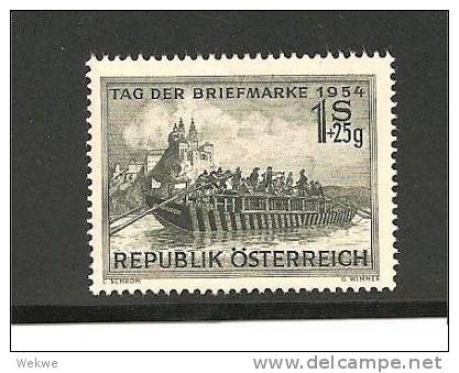 Öst Mi.nr.1010/ Tag Der Briefmarke, Ruderboot, Stift Melk 1954 ** - Ungebraucht