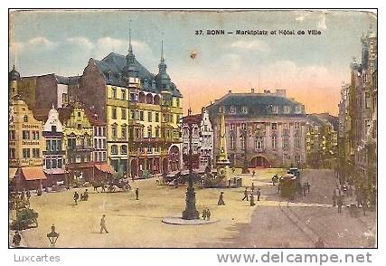 37. BONN. MARKTPLATZ ET HOTEL DE VILLE. - Krefeld