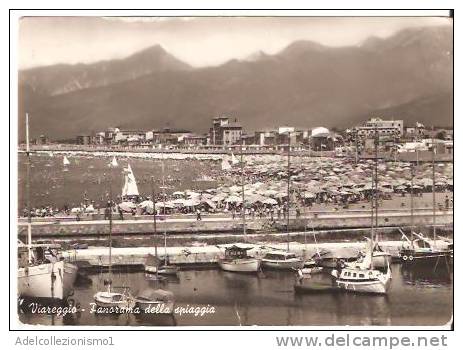 30541)cartolina Illustratoria  Viareggio - Panorama Della Spiaggia - Viareggio