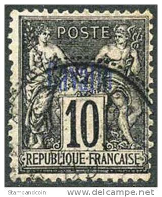 France Offices In Cavalle #3a Used 10c Type I From 1893 - Gebruikt