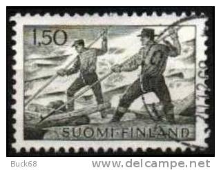FINLANDE Poste 546 (o) Flottage Du Bois Wood Holz - Used Stamps