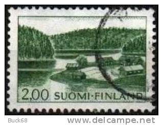 FINLANDE Poste 548 (o) Maison De Campagne Lac Country Lac Fjord - Used Stamps