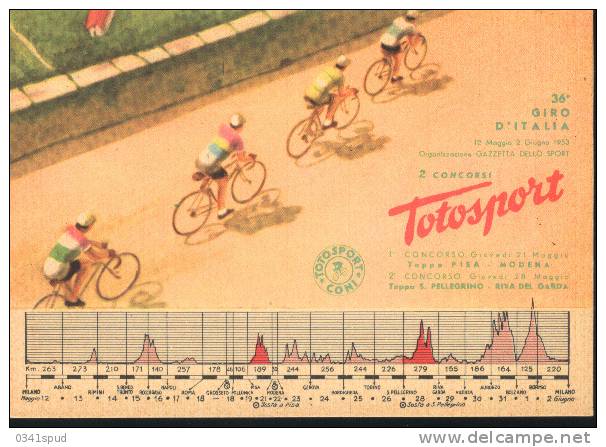 1953 Italia Ciclismo Cyclisme Cycling Giro Italia Tour Italie Modena-Genova - Ciclismo