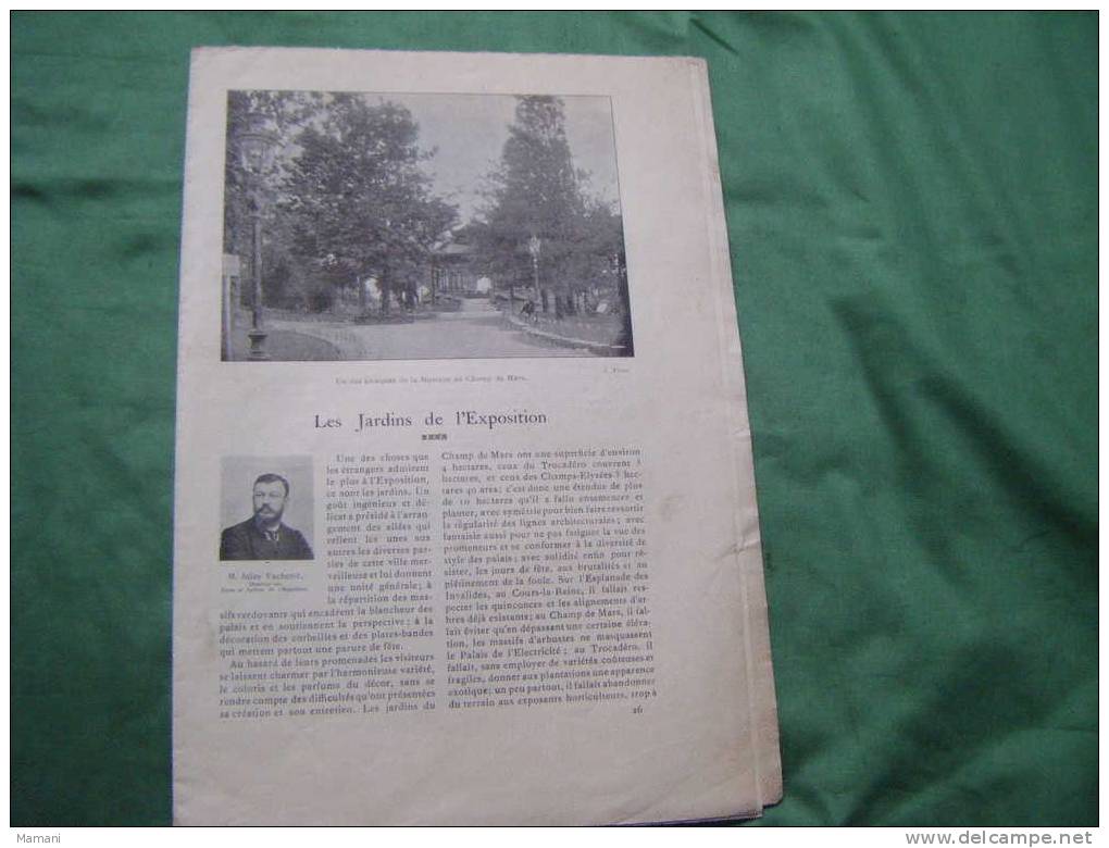 Supplement A L'illustre Soleil Du Dimanche -l'exposition Les Jardins -pavillon Des Ardoiseries D'angers-congo Francais- - Autres & Non Classés