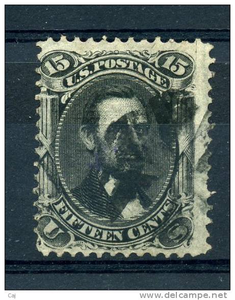 USA  :  Yv  28a  (o)  Avec Grille 9x13   ,   N4 - Used Stamps