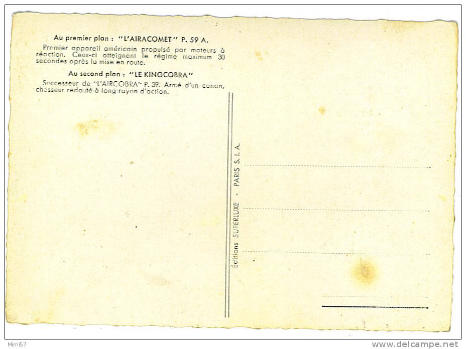 C.P. AVION - L' AIRACOMET Et Le KINGCOBRA - 1939-1945: 2. Weltkrieg