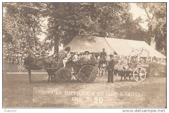 CHALON-sur-SAONE - CARTE-PHOTO Du CONCOURS HIPPIQUE 1912 - N° 20 - Chalon Sur Saone