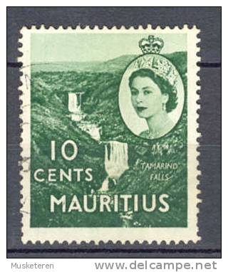 Mauritius 1954 SG. 297   10 C. Queen Elizabeth & Tamarind Falls - Maurice (...-1967)