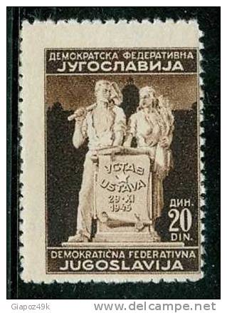● JUGOSLAVIA  - Rep. Fed.  - 1945 - N. 439 B Nuovo **   - J225 - Nuovi