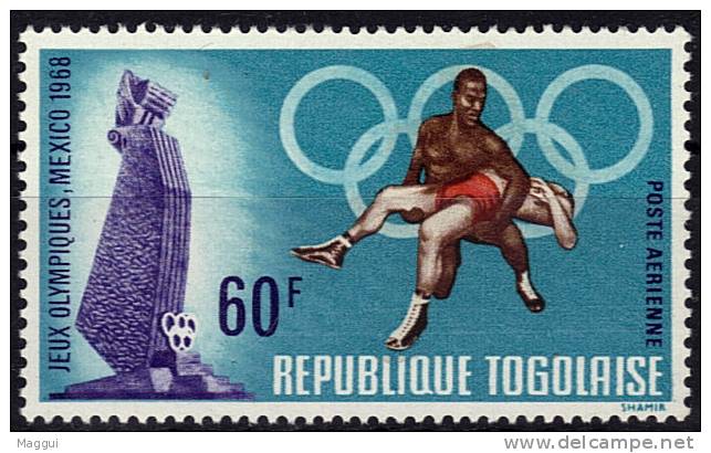 TOGO  PA  97  **    JO 1968  Lutte - Wrestling