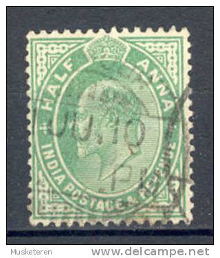 British India 1902 SG. 121  ½a. King Edward VII - 1902-11 Koning Edward VII