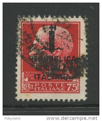 ITALIA REPUBBLICA SOCIALE - Sassone # 494 - (o) - Oblitérés