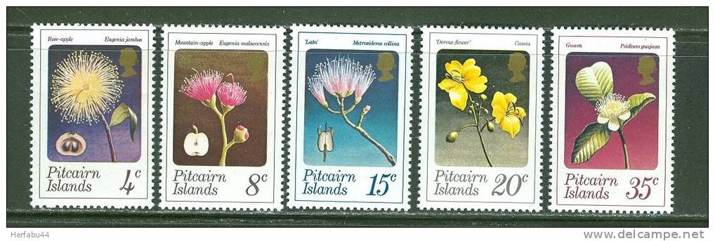 Pitcairn Islands     Flowers    Set   SC# 130-34 MNH** - Pitcairn Islands