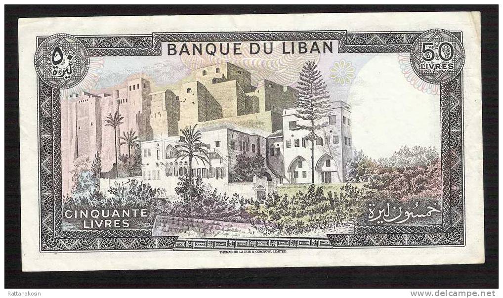 LIBAN  P65b  50  POUNDS   1985   AU - Liban