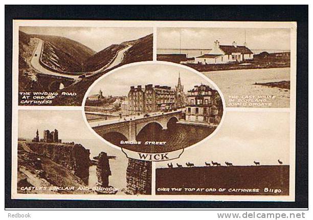 Early Multiview Postcard Wick Caithness Scotland  - Ref 454 - Caithness