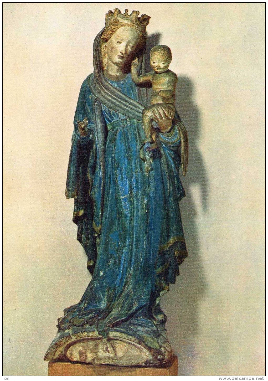 75  Paris - Musée Du Louvre - La Vierge Portant L´Enfant Debout Sur Le Croissant - Terre Cuite- Ateliers Rhénans  XV E - Jungfräuliche Marie Und Madona