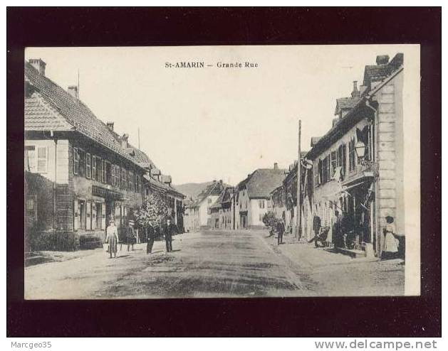 Saint Amarin Grande Rue Pas D'édit. Animée Belle Carte - Saint Amarin