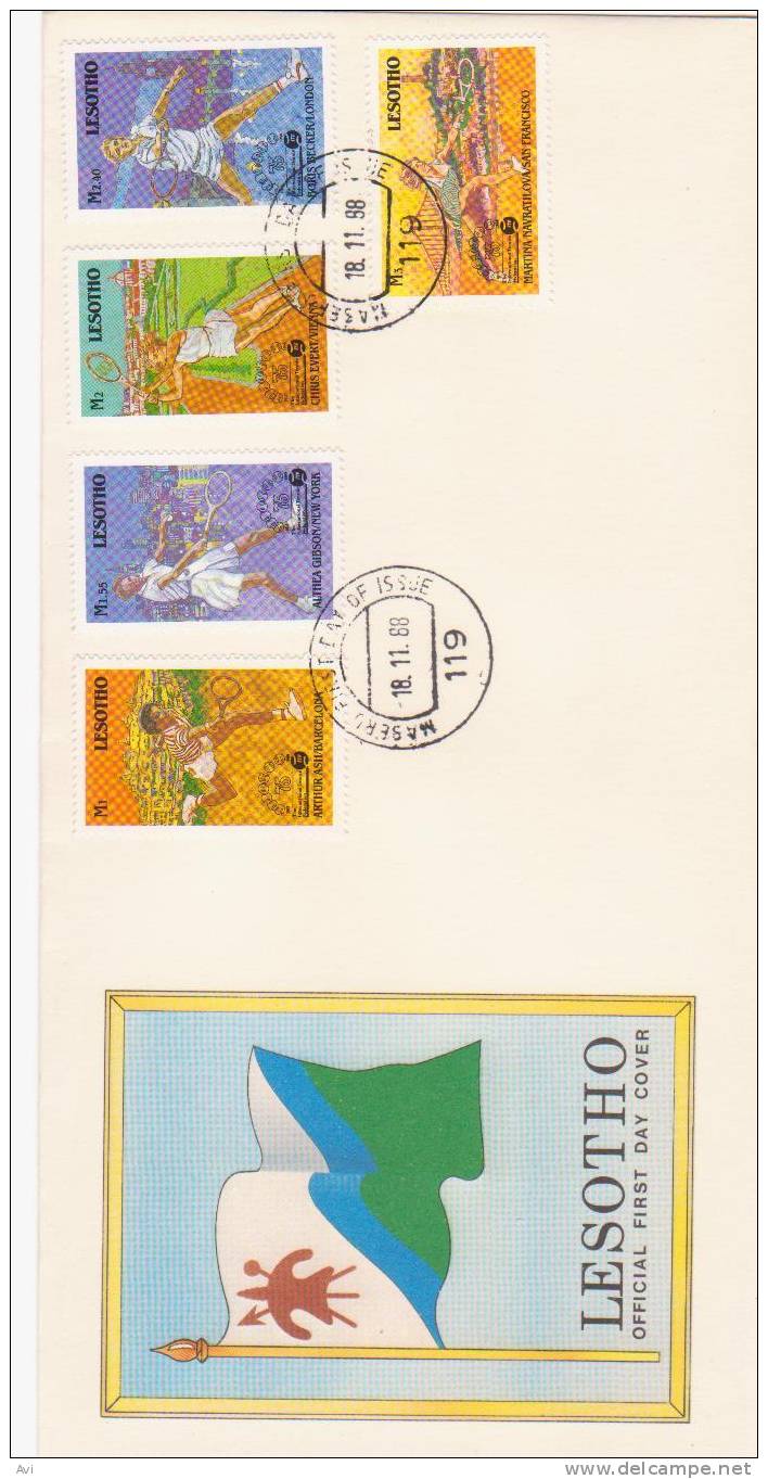 Lesotho 1988 International Tenis Federation Fdc. - Lesotho (1966-...)