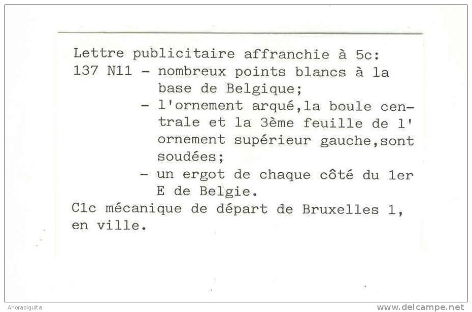 CAOUTCHOUC - Belgique - Imprimé TP Albert BRUXELLES 1922 - Entete Illustrée Société Du Pneumatique MIchelin --  B2 / 797 - Non Classés